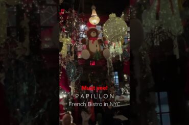 NYC - Papillon French Bistro Christmas Decorations