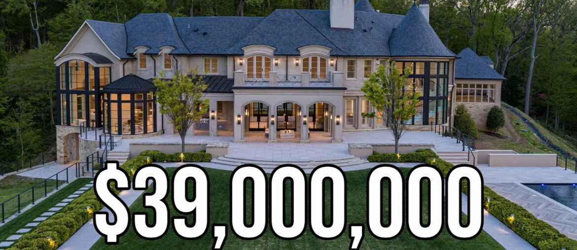 $39,000,000 French Granite Cliff Mansion | Mansion Tour