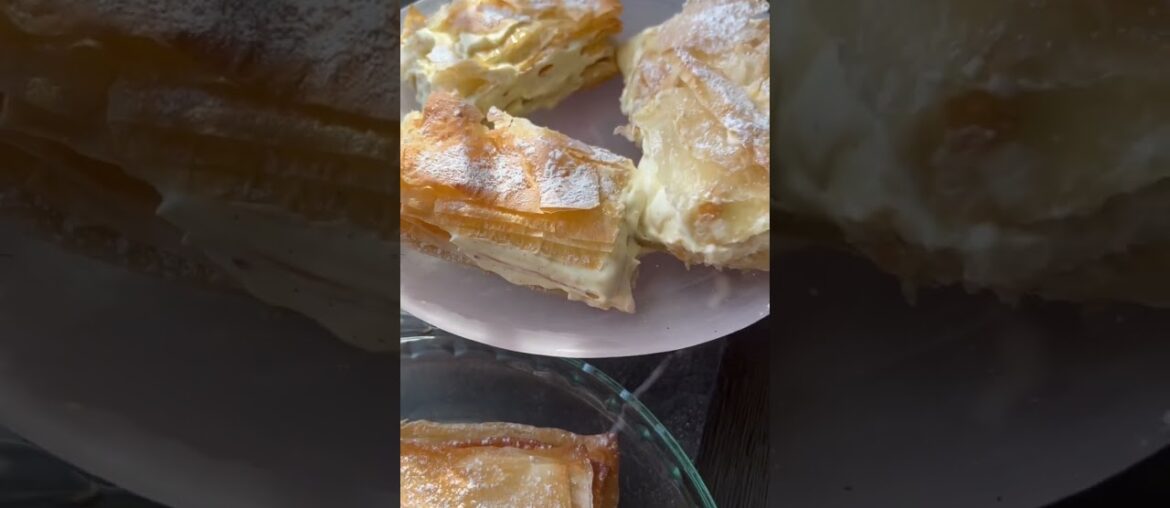 Easy fancy French dessert #millefeuille #easyrecipe #foodie #quickrecipe #francais #paris #recipes