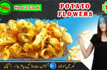 French flower  Fries Recipe by zk|How to Make French Fries |Double layer potato fries  #how2cook
