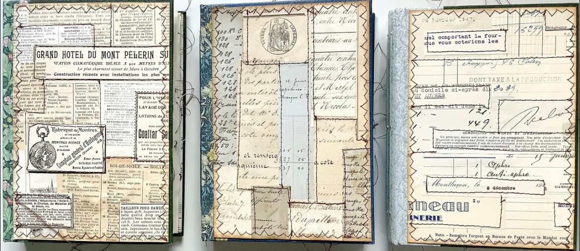 Vintage French journals