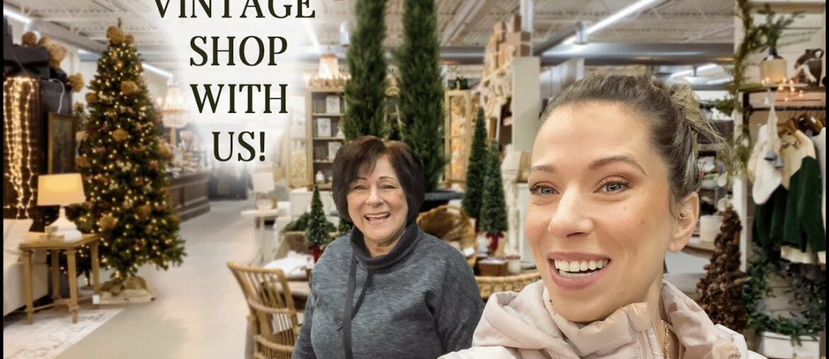 Vintage Thrifting During the Holidays at a Famous Instagrammer's Home Decor Shop + Haul & Styling