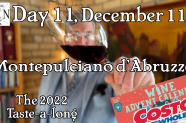 December 11th 2022 Costco Wine Advent Box Montepulciano d'Abruzzo taste & score with a Wine Educator