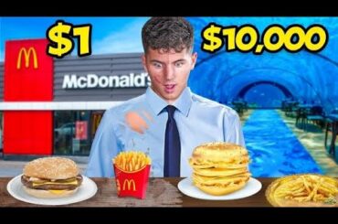 $1 vs. $10,000 Burger And Fries