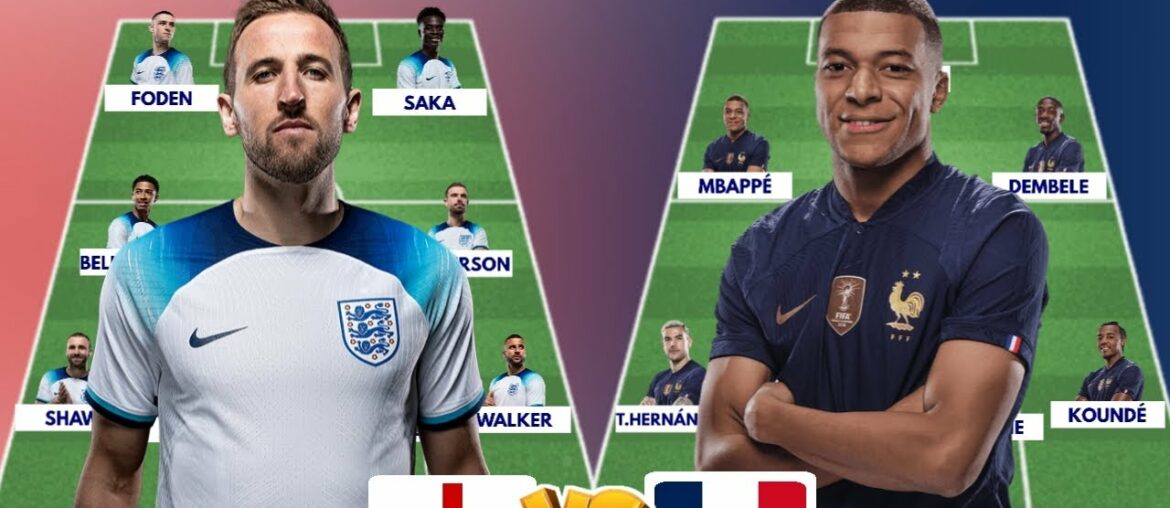 ENGLAND VS FRANCE HEAD TO HEAD POTENTIAL STARTING LINEUPS | WORLD CUP 2022 ENGLAND VS FRANCE HEAD TO HEAD POTENTIAL STARTING LINEUPS | WORLD CUP 2022