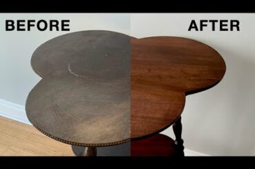 Refinishing a Vintage Table with French Polish - a Fixing Furniture Restoration Project