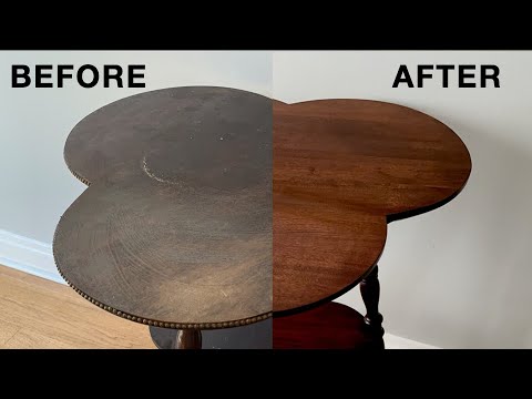 Refinishing a Vintage Table with French Polish – a Fixing Furniture Restoration Project Refinishing a Vintage Table with French Polish - a Fixing Furniture Restoration Project