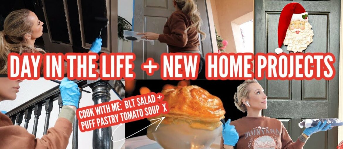 DAY IN THE LIFE // GET READY WITH ME // HOME PROJECTS // PUFF PASTRY TOMATO SOUP AND SALAD RECIPE DAY IN THE LIFE // GET READY WITH ME // HOME PROJECTS // PUFF PASTRY TOMATO SOUP AND SALAD RECIPE