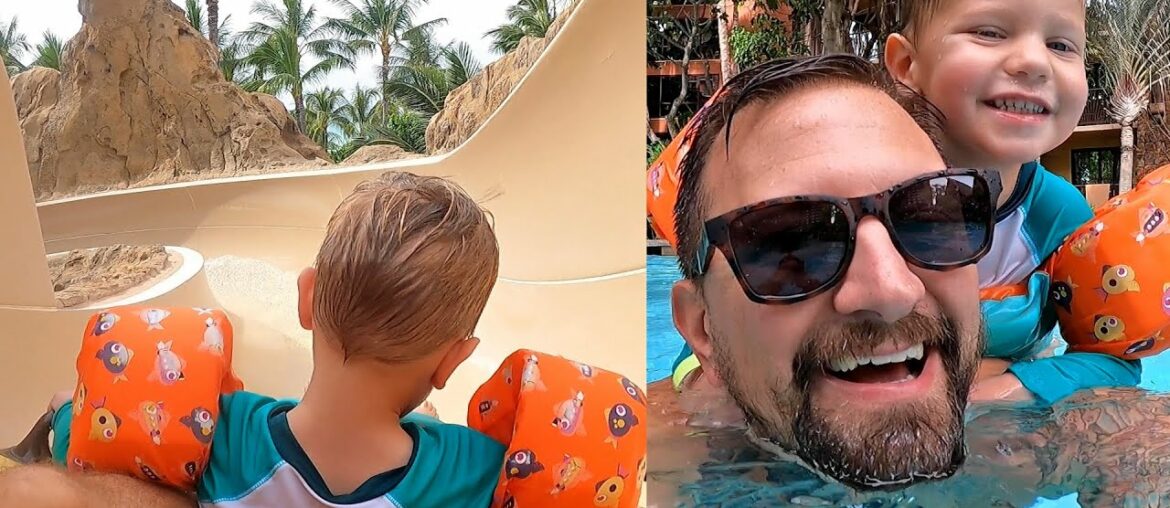 Disney's Aulani Babymoon Day 2! | Water Slide Fun, Characters By The Pool, & Grocery Shopping!