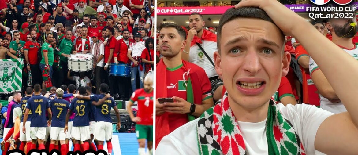 The Moment Morocco Lose to France at 2022 World Cup