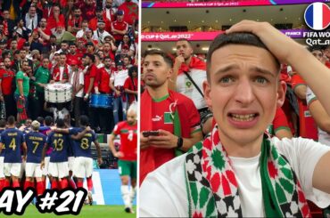 The Moment Morocco Lose to France at 2022 World Cup