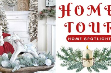HOME TOUR: French Vintage Charm Christmas Decorating Holiday Home Decor