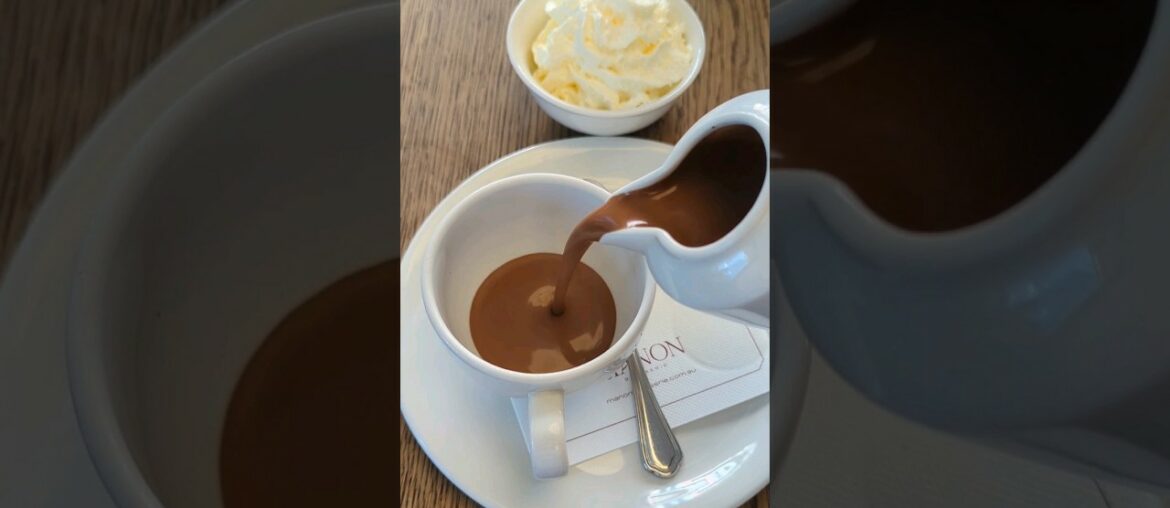 Enjoy pouring chocolate in Manon Brasserie, QVB building Enjoy pouring chocolate in Manon Brasserie, QVB building