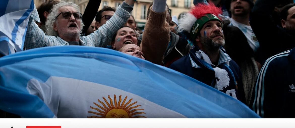 Fans in Buenos Aires react to World Cup win after nail-biting final against France Fans in Buenos Aires react to World Cup win after nail-biting final against France