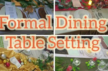 Nutrition and Diet Therapy Culmination/Formal Dining Table Setting