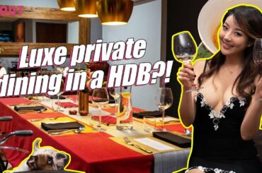 Luxe private dining in a HDB!