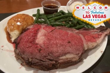 LAS VEGAS RESTAURANT REVIEW - Village Pub at Ellis Island $22 Prime Rib