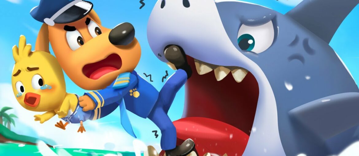 A Big Shark is Coming | Safety Cartoon | Police Cartoon | Sheriff Labrador | Kids Cartoon | BabyBus