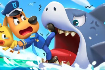 A Big Shark is Coming | Safety Cartoon | Police Cartoon | Sheriff Labrador | Kids Cartoon | BabyBus