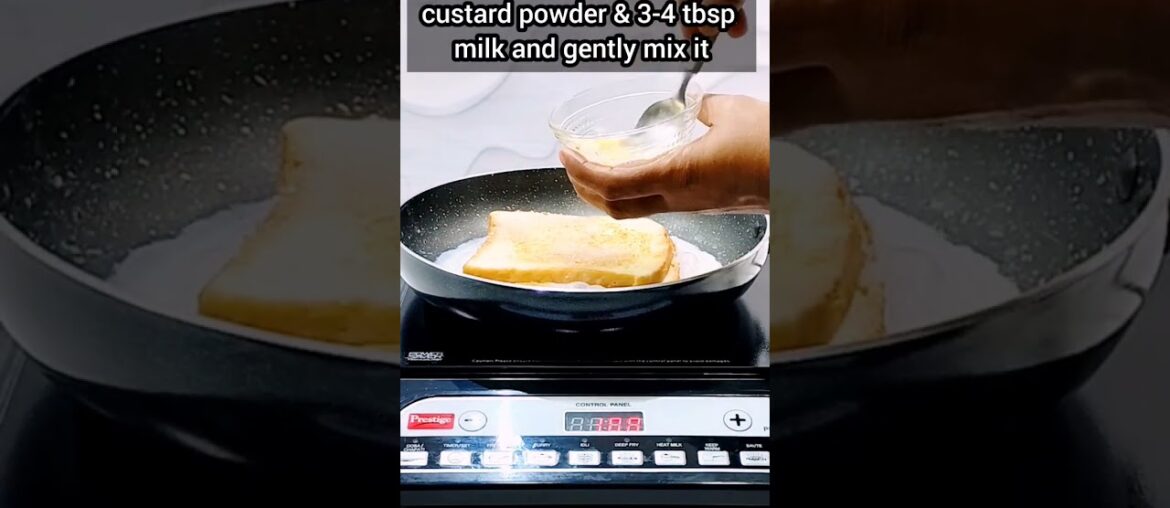 Custard French Toast Recipe #shorts #youtubeshorts #dinnerspinnerrecipe