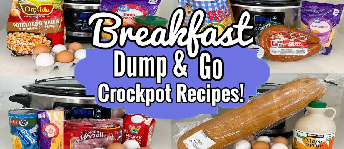5 DUMP & GO CROCKPOT BREAKFAST IDEAS! | The EASIEST Slow Cooker Breakfast Recipes! | Julia Pacheco 5 DUMP & GO CROCKPOT BREAKFAST IDEAS! | The EASIEST Slow Cooker Breakfast Recipes! | Julia Pacheco