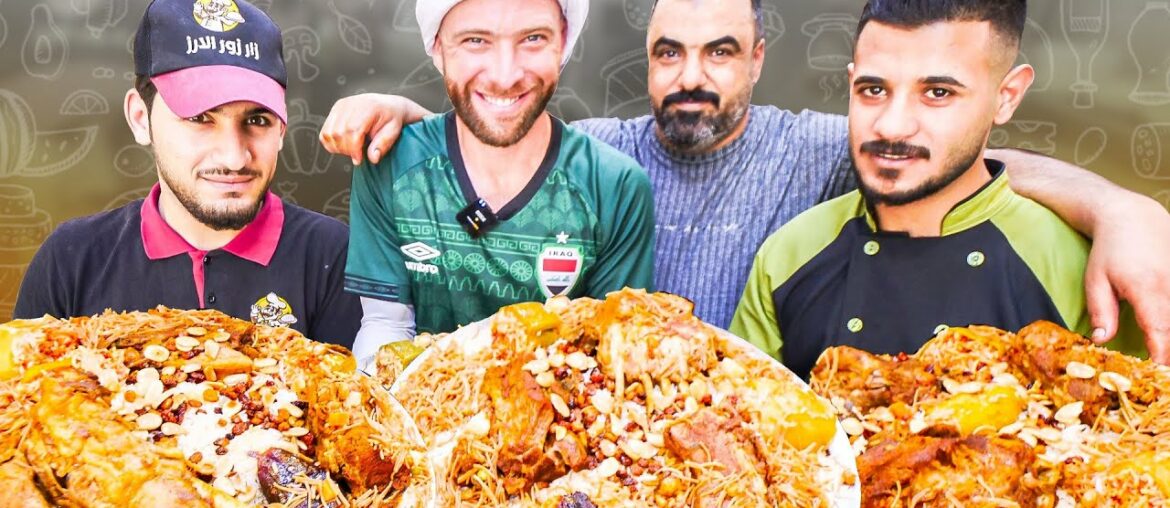IRAQI KEBAB and SHAWARMA Street Food KINGS! GIANT IRAQI FEAST in Baiji Iraq!