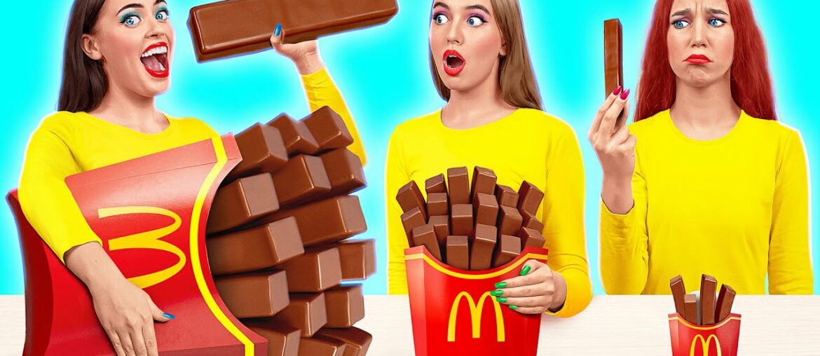 Big, Medium and Small Plate Challenge | Funny Food Situations by Multi DO Challenge