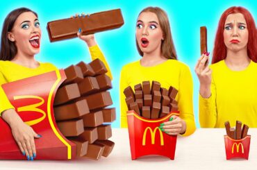 Big, Medium and Small Plate Challenge | Funny Food Situations by Multi DO Challenge