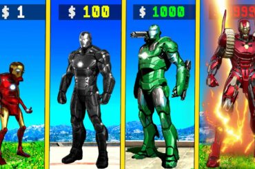 $1 IRONMAN to $1,000,000,000 IRONMAN in GTA 5