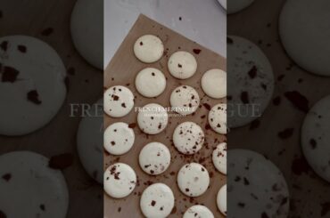 French meringue macarons / tiramisu macaron filling #food #shorts #viral #macaron #recipe