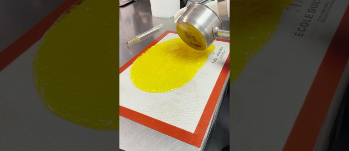 day 48 of french pastry school - super difficult pulled sugar