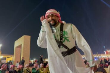 Enjoying the Music & Vibes of "Traditional Saudi Dance". Saudi Feast Food Festival, Riyadh 2022