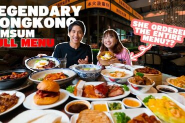 LEGENDARY HONGKONG FULL MENU CHALLENGE! | SHE ORDERED EVERY SINGLE DISH! | Best HK restaurant in SG?