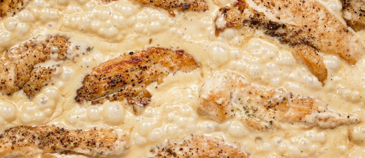15 Minute Creamy Garlic Chicken Tenders 15 Minute Creamy Garlic Chicken Tenders