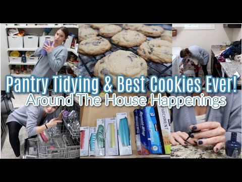 Pantry Tidying & Best Cookies EVER! Around The House Happenings, Cleaning, Dinner & More! Pantry Tidying & Best Cookies EVER! Around The House Happenings, Cleaning, Dinner & More!