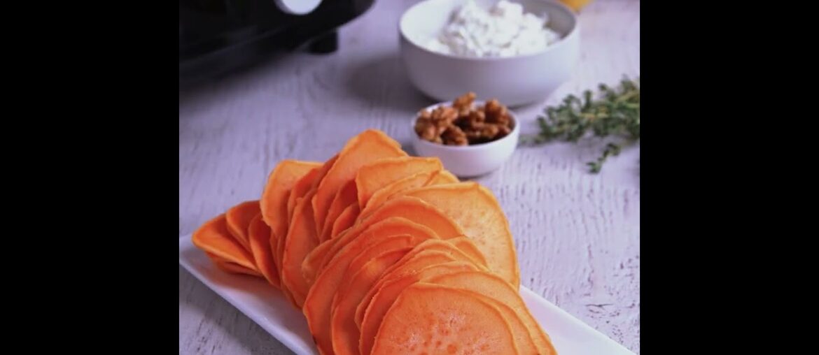 Chef Style Sweet Potato Crostini with Tefal Easy Fry Steam & Grill 3-in-1 Oil-less Air Fryer FW2018