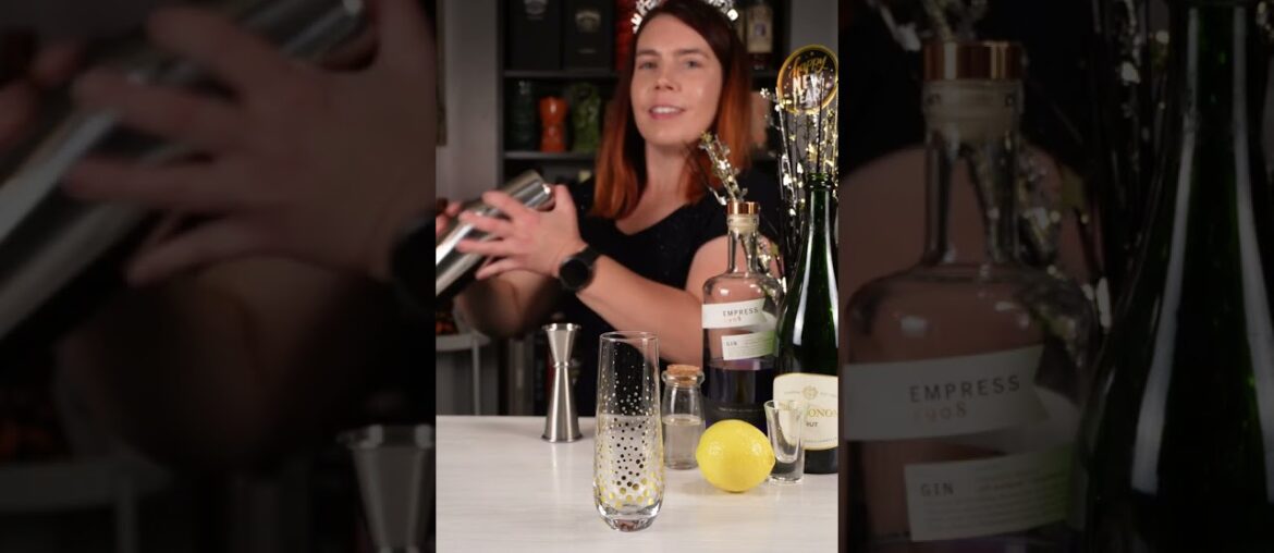 French 75 Champagne Cocktails New Years Eve #shorts French 75 Champagne Cocktails New Years Eve #shorts