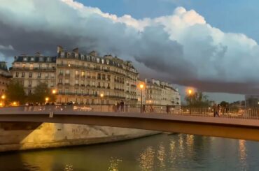 Romantic Paris Night along Seine river @ Paris, France