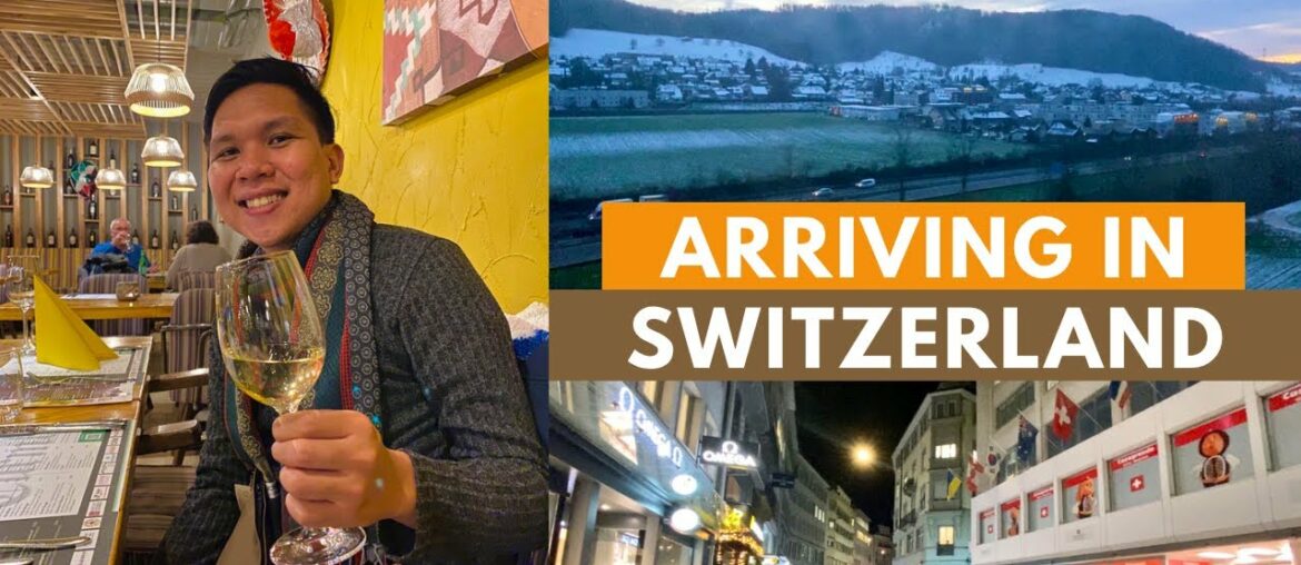 ARRIVING IN SWITZERLAND VLOG | SWISS CHOCOLATES, DINNER & FIRST IMPRESSIONS