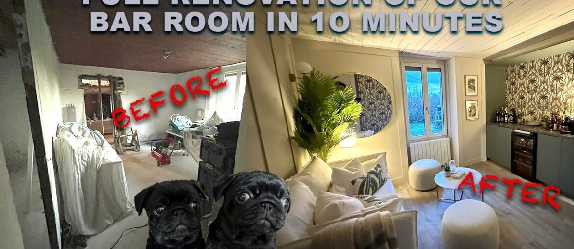 FULL Renovation of our Bar Room in 10 Mins