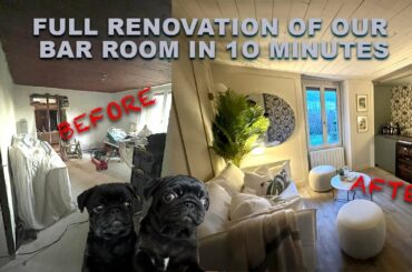 FULL Renovation of our Bar Room in 10 Mins