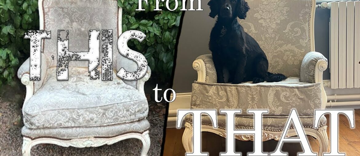19 HOURS in (10 MINUTES) RESTORING an ABANDONED FRENCH ARMCHAIR – THIS to THAT – Ep 1 19 HOURS in (10 MINUTES) RESTORING an ABANDONED FRENCH ARMCHAIR - THIS to THAT - Ep 1
