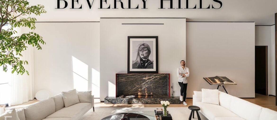 Inside a Sophisticated Beverly Hills Modern Mansion