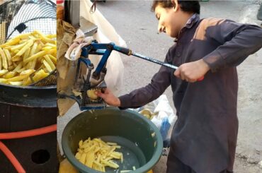 FRENCH FRIES | 10 Year Old Boy Making French Fries | Hardworking boy Cooked Winter French Fries