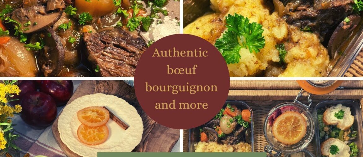 BOEUF BOURGUIGNON and more | Amazing winter menu | FRENCH FOUR COURSE MEAL IN A BASKET |  Episode 17