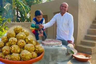 1 KG Chawal ki Pinni | Chawal ke Ladoo Recipe I Rice Flour Laddu | Grandma's Style | Village Food