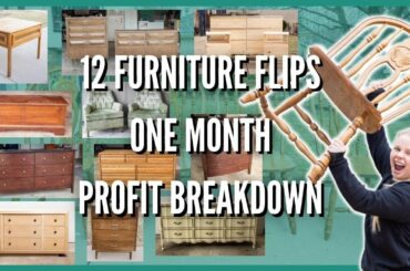 I FLIPPED 12 Pieces of Furniture in 1 Month & THIS IS HOW MUCH I MADE!