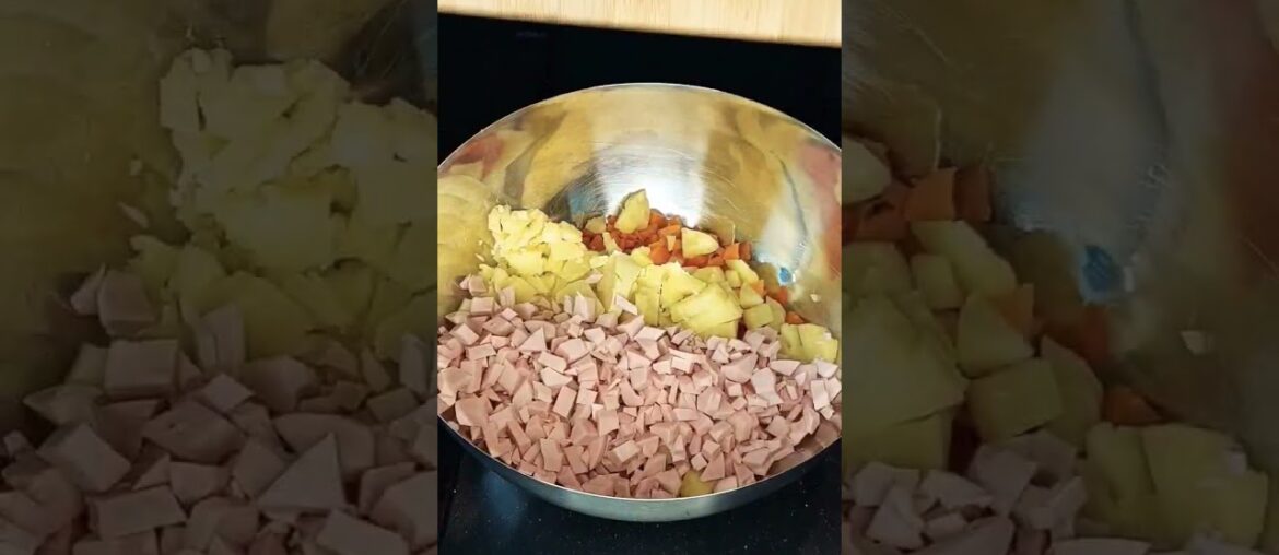 French Salad Olivier #cooking #recipe #food #shorts French Salad Olivier #cooking #recipe #food #shorts