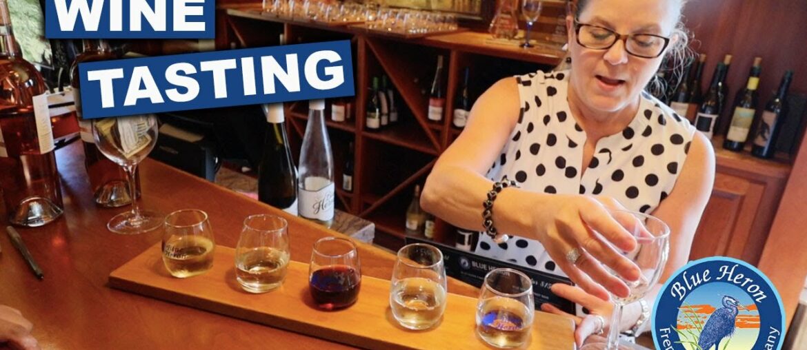 Blue Heron French Cheese Factory Wine Tasting | Trying A Flight Of Flavors
