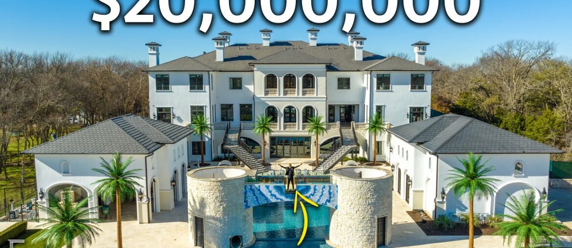 Touring Crazy Texas Mega Mansion (trampoline room, bowling alley, basketball court and more!) Touring Crazy Texas Mega Mansion (trampoline room, bowling alley, basketball court and more!)